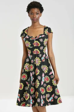 Fashion Amias 50'S Dress Women Midi Dresses