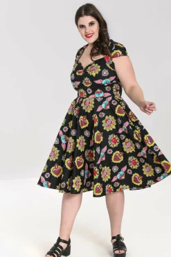 Fashion Amias 50'S Dress Women Midi Dresses