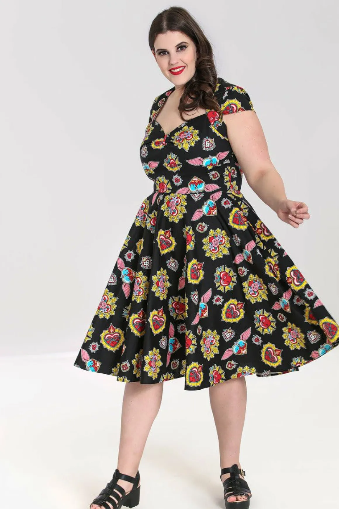 Fashion Amias 50'S Dress Women Midi Dresses