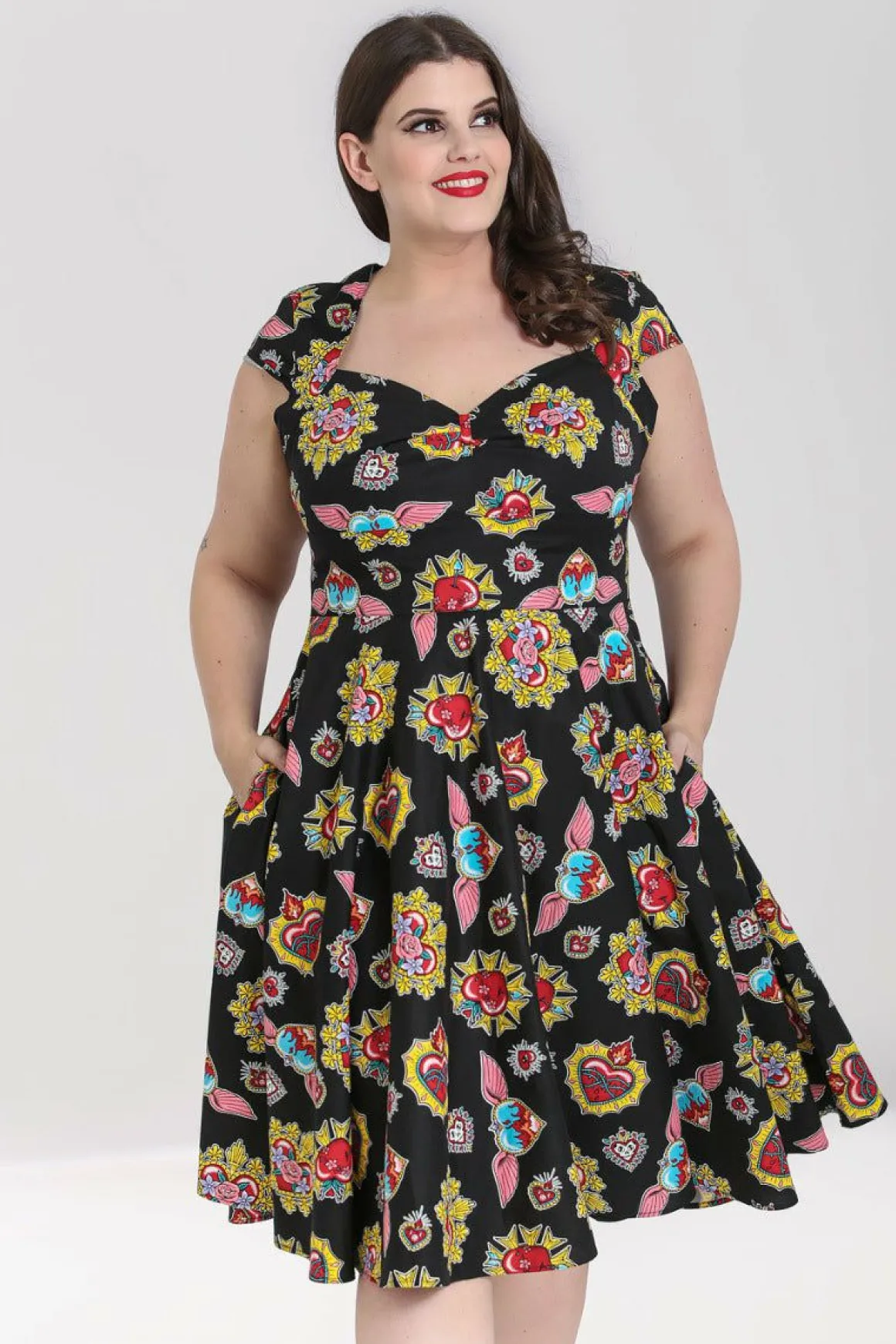 Fashion Amias 50'S Dress Women Midi Dresses