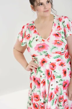 Flash Sale Aquarelle Dress Plus Size Women Knee Dresses