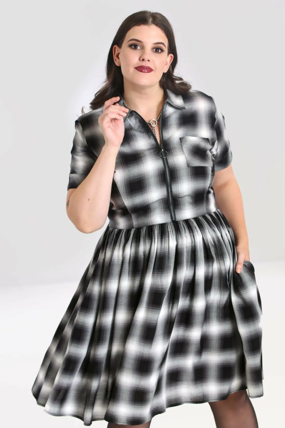 Fashion Avril Mid Dress Women Knee Dresses