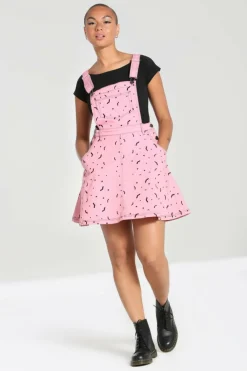 Fashion Bat Pinafore Dress Women Mini Dresses