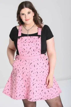 Fashion Bat Pinafore Dress Women Mini Dresses