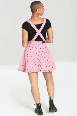 Fashion Bat Pinafore Dress Women Mini Dresses