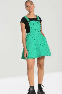 Fashion Bat Pinafore Dress Women Mini Dresses