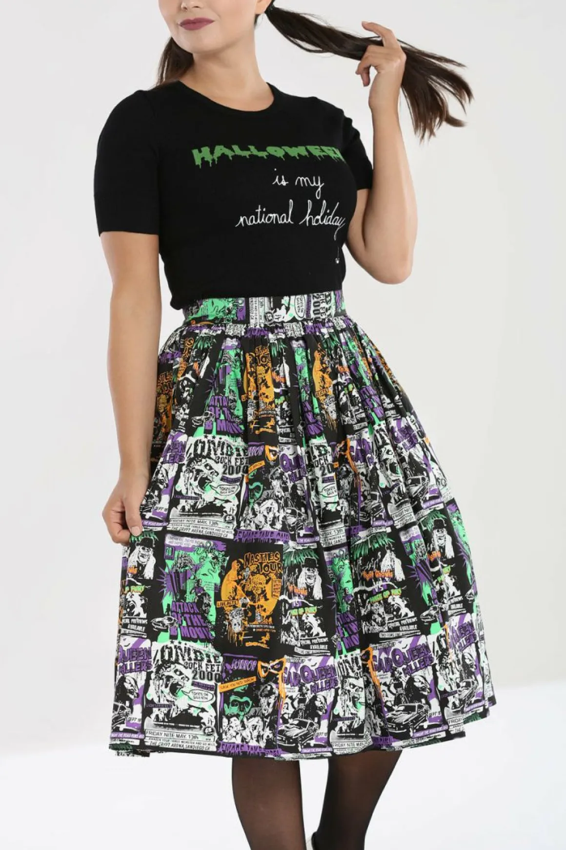 Discount Be Afraid 50'S Skirt Women Midi Skirts