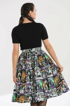 Discount Be Afraid 50'S Skirt Women Midi Skirts