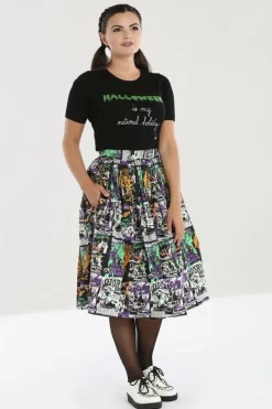 Discount Be Afraid 50'S Skirt Women Midi Skirts