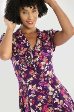 Clearance Berry Crush Dress Women Midi Dresses