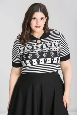 New Dance Macabre Top Women Knitted Tops