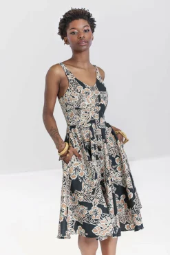 Best Sale Dominique 50'S Dress Women Midi Dresses