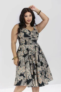 Best Sale Dominique 50'S Dress Women Midi Dresses