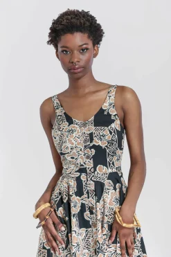 Best Sale Dominique 50'S Dress Women Midi Dresses