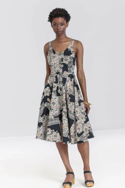 Best Sale Dominique 50'S Dress Women Midi Dresses