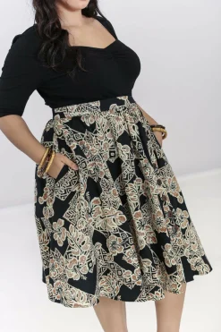 Clearance Dominique 50'S Skirt Women Midi Skirts