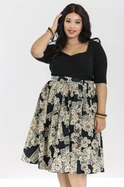 Clearance Dominique 50'S Skirt Women Midi Skirts
