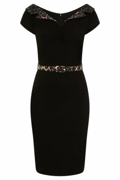 Sale Feline Pencil Dress Women Knee Dresses