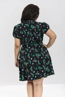 Fashion Good Luck Mid Dress Women Knee Dresses