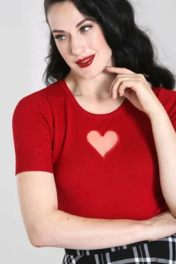 Discount Heart Top Women Knitted Tops