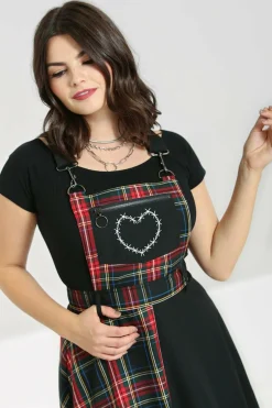 New Heather Pinafore Dress Women Mini Dresses