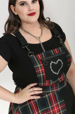 New Heather Pinafore Dress Women Mini Dresses