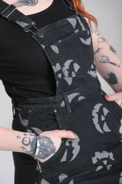 Fashion Jack-O-Lantern Pinafore Dress Women Dresses