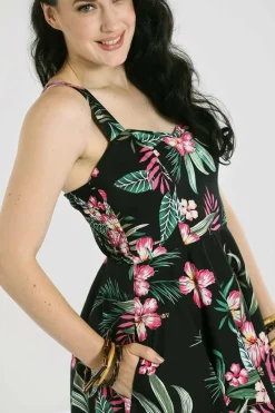 Clearance Kalani 50'S Dress Women Midi Dresses