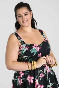 Clearance Kalani 50'S Dress Women Midi Dresses