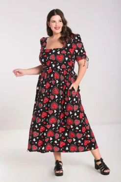 Hot Kate Heart Dress Women Maxi Dresses