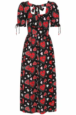Hot Kate Heart Dress Women Maxi Dresses
