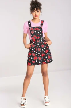 Sale Kate Heart Pinafore Dress Women Mini Dresses