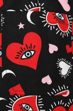 Sale Kate Heart Pinafore Dress Women Mini Dresses