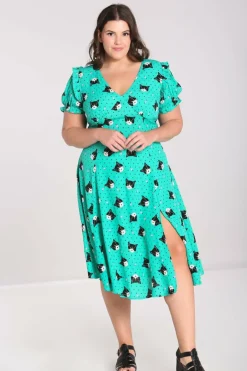 Best Sale Love Cats Midi Dress Women Midi Dresses