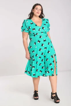 Best Sale Love Cats Midi Dress Women Midi Dresses
