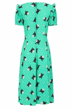 Best Sale Love Cats Midi Dress Women Midi Dresses