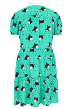 Best Sale Love Cats Mini Dress Women Mini Dresses