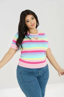 Sale Love Heart Top Women Knitted Tops