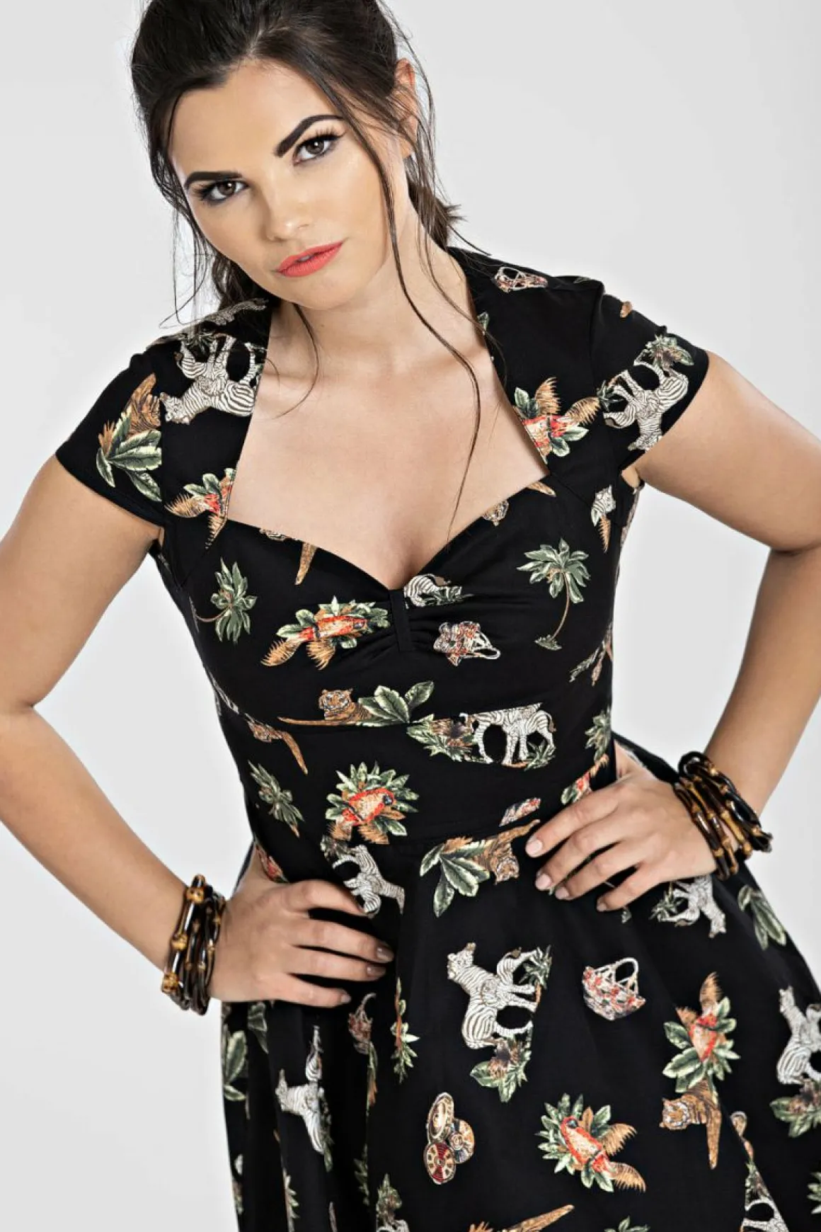 New Messina 50'S Dress Women Midi Dresses