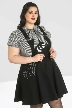 Clearance Miss Muffet Pinafore Dress Women Mini Dresses