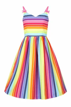 Outlet New Over The Rainbow Dress Women Midi Dresses