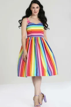 Best Over The Rainbow 50'S Dress Women Midi Dresses