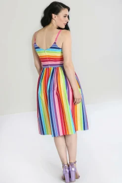 Best Over The Rainbow 50'S Dress Women Midi Dresses