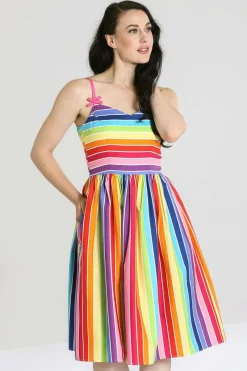 Best Over The Rainbow 50'S Dress Women Midi Dresses