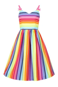 Best Over The Rainbow 50'S Dress Women Midi Dresses