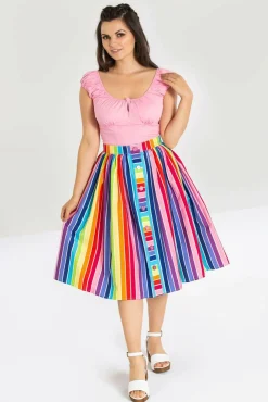 Outlet Over The Rainbow 50'S Skirt Women Midi Skirts