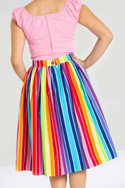 Fashion Over The Rainbow 50'S Skirt Women Midi Skirts
