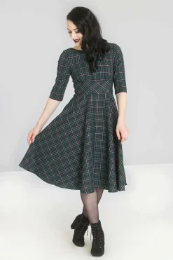 Sale Peebles 50'S Dress Women Midi Dresses