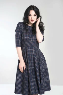 Sale Peebles 50'S Dress Women Midi Dresses