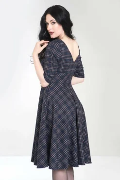 Sale Peebles 50'S Dress Women Midi Dresses